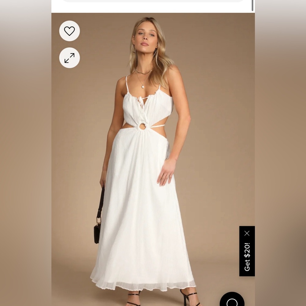 Lulus white dress size medium